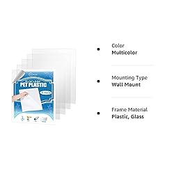 (5 Pack) PET Sheet Panels - 11" x 14" x 0.04" Clear