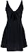 bawdy Women's Lovely Plus Size 1 Piece Swimdress Swimsuit Swimwear, Black, XXL
