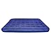 Milestone Double Flocked Air Mattress Bed, Blue