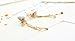 Gold Plated Dangle Earrings For Girls Gold Tone Butterfly Earring With Tassles -EGG044