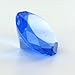 H-M SHOP Mother's Day Special: Blue Glass Crystal Diamond Shaped Paperweight 2.25