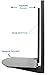 VIVO Under Above VESA Back of TV Wall Mount Shelving Bracket, DVD Player, Cable Box, Stereo, and AV Component Glass Storage Shelf (MOUNT-SF004)