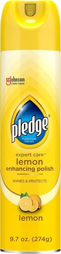 Pledge Expert Care Enhancing Furniture Polish, Lemon, 9.7 oz, (1-Pack)