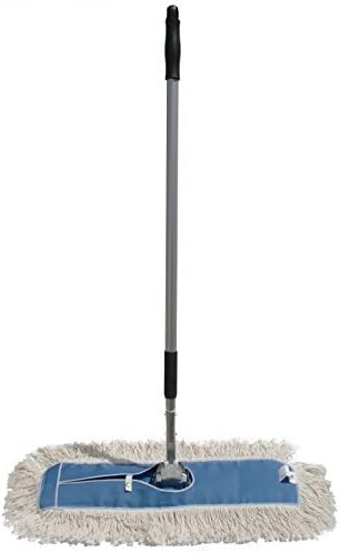 Nine Forty Industrial Strength Ultimate Cotton Dust Mop with Aluminum Quick Change Extension Handle and Frame - Hardwood Floor Broom (36 Wide X 5) by Nine Forty