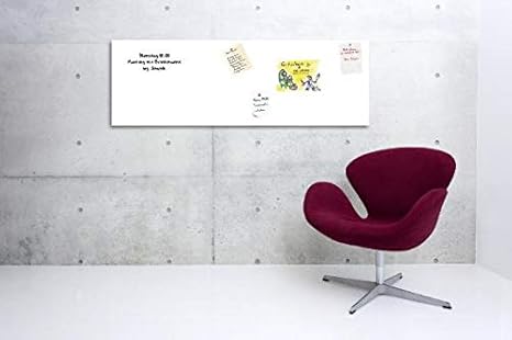 KaRoFoilFIX© Whiteboard Folie - 150x100cm - weiss - selbstklebend magentisch| Mehrzweckfolie | PVC-frei - Made in Germany