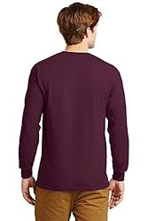 Gildan Adult L/S T-Shirt in Maroon - XXX-Large