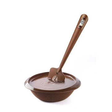 Generic Silicone Scraper Spatula Long Probe Digital Food Thermometer Chocolate Baking Tools