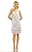 Eve and Moilla Women's Tiered Ruffle Full Length Camisole Slip Dress Extender