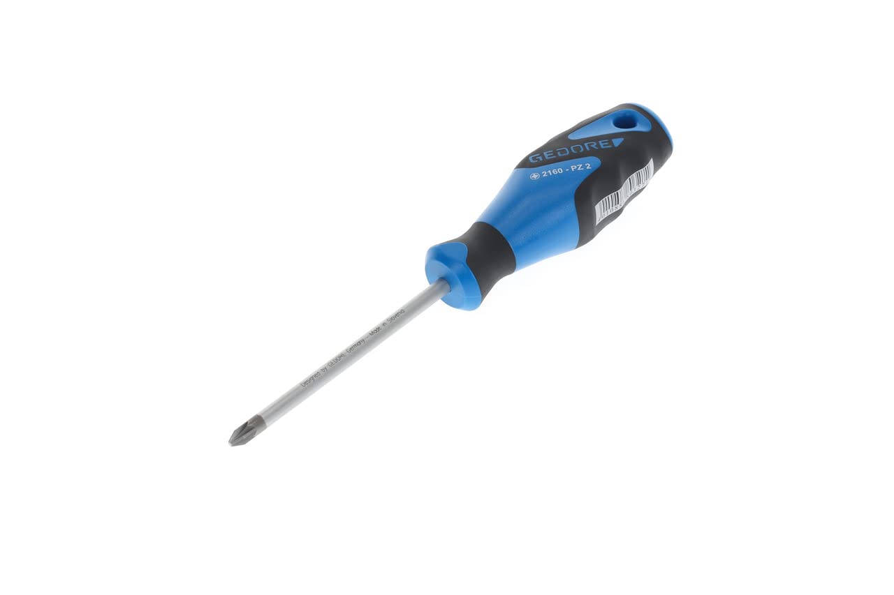 GEDORE Screwdriver Phillips PZ2, 3-component handle, length 210 mm, Tool, 2160 PZ 2, Steel