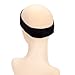 GEX Beauty Flexible Velvet Wig Grip Wig Band Scarf Head Hair Band Adjustable Fastern(Deep Black)