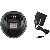MOTOROLA OEM WPLN4137BR Single Unit Rapid Charger With Power Adapter EPNN9288 for CP040 CP140 CP150 CP160 CP180 CP200 CP200d DP1400 EP450 EP450S PR400 GP3688 GP3138 CP200XLS WPLN4137