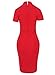 Fantaist Women's 1950s Sweetheart Button Cocktail Party Pinup Vintage Dress