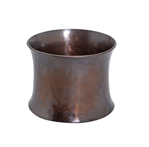 Light & Pro Handcrafted Metal Napkin Ring Elegant Drum Shaped, Christmas Napkin Ring, Thanksgiving Napkin Ring, Dinner Parties - A Beautiful complement to Your Dinner Table décor - Set of 6 - Copper