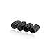 GODESON Black Aluminum Tire Valve Stem Cap with Hexgon Style, 4 Pcs/Set, Aluminum Tire Wheel Stem Air Valve Caps for Auto Car Motorcycle Bicycle