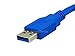 Monoprice 1.5-Feet USB 3.0 A Male to A Female Extension 28/24AWG Cable (Gold Plated) (106504)