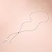 YinShan Long Chain Dainty Necklace Simple Style 925 Sterling Silver Pendant Adjustable Y Shaped Back Necklace Jewelry (multiple heart)