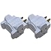 Hug-A-Plug DG1.S.36.0-WH White - 2 Pack