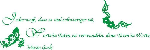 Indigos Wall Sticker, Vinyl, grün, 60 x 10 x 10 cm