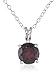 Amazon Collection Sterling Silver 8mm Round Gemstone Pendant Necklace, 18