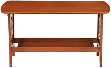 Woodness Schon Solid Wood Coffee Table (Dirty Oak Finish, Brown)
