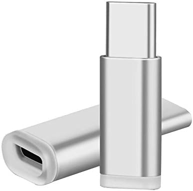 Micro USB Type C Adapter,CASISER Type-C Male to Female Converter Data Sync Charging USB-C for Huawei Mate 9 Xiaomi mi5s Oneplus 3 Silver (5 PCS)