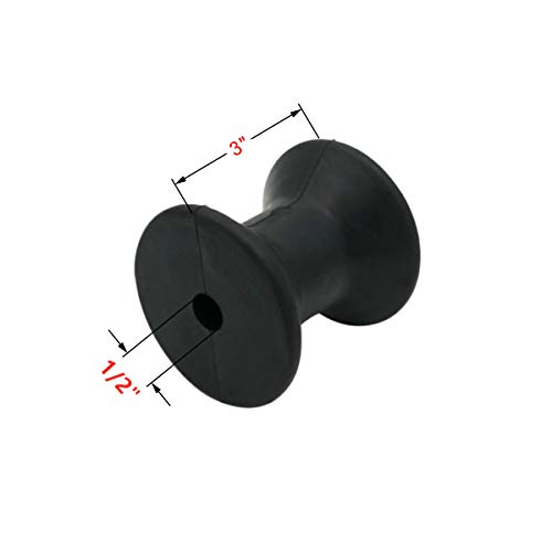 Wonwopn 4 Inch Boat Trailer Bow Roller Assembly – Polyurethane, Non-Marring