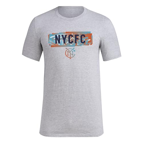 adidas Men's New York City FC Local Pop Short Sleeve Pre-game T-shirt, Medium G…
