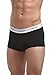 Italian Designed Trunks 2 Pack KRONIS Mens Underwear Premium 180gsm Cotton, Medium, Black + Marble Grey