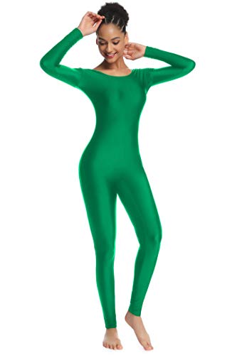 OVIGILY Women's Long Sleeve Unitard Dance Costume Spandex Full Body Suits - Thumbnail 4