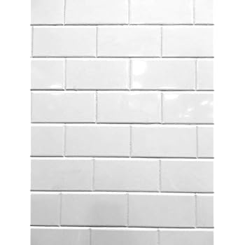 3x6 White Glossy Ceramic Subway Tile Wall Backsplash Made in USA (Full Box 100)