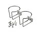 Baimeixun 2pcs Stainless Steel Boat Ring Cup Drink Holder Fit Boat Yacht Truck Car Apartment RV