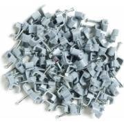 Aptii Flat cable clips 100 Pack for 1.5mm twin & earth Grey