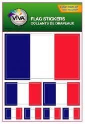 France Country Flag Set of 7 Different Size Collection Decal Stickers ... New in Package