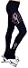 Ice Figure Skating Dress Practice Pants with Rhinestones R255 - Rose Pink