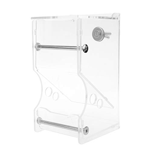 Oranmay Automatic Hamster Feeder Acrylic Food Feeding Dispenser for Guinea Pig Gerbil Pigeon