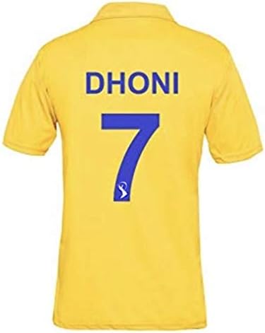 Parallel Times DHONI 7 Chennai Super Kings Unisex ipl Jersey (CSK) 2019