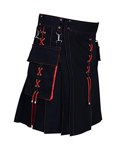 2 Utility+Kilt+Black+Hybrid+Mens