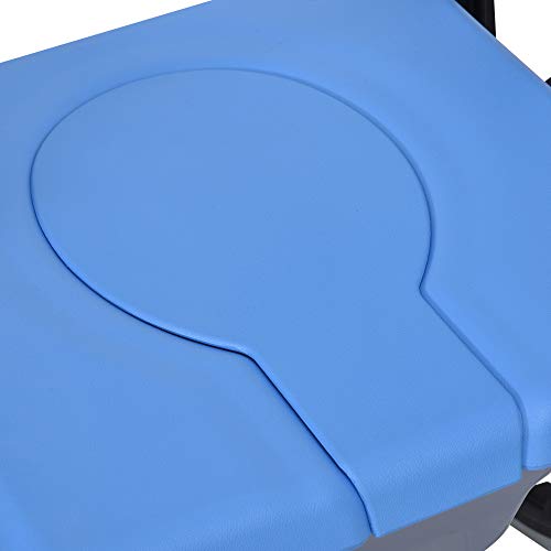 Rolling Shower Wheelchair Bath Toilet Commode Bariatric with 24