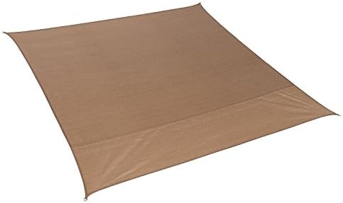 California Sun Shade Shade Sail Square 12ft Walnut