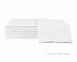 Linteum Textile REUSABLE BIRDSEYE BURP CLOTH / BABY DIAPERS 12x16 in. Washable 2-Ply Prefold Cloth Diapers 12-Pack
