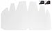 Shapers Image CapPro Baseball Crown Insert for Fitted Caps and Snapback (4 Count, White)
