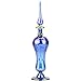 NileCart 9 in. Egyptian Perfume Bottle large size blue handmade in Egypt For your perfume, essential oils, Egyptian decoration or party table centerpiece