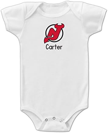 Designs by Chad and Jake Personalized New Jersey Devils Onesie 3-6 months