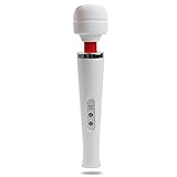 Tracy's Dog Cordless Wand Massager Handheld Rechargeable with 10 Powerful Speeds, Personal Body Massager for Muscle Aches & Sports Recovery (FDA Approved), White