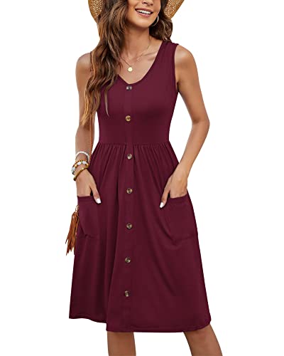 MOLERANI Women Summer Dresses Sleeveless Casual