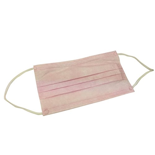 3-Ply Premium Dental Surgical Medical Disposable Earloop Face Masks (FDA Approved) (100 PCS / 2 Boxes, Pink)