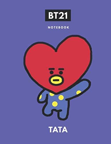 BTS BT21 TATA V K-pop Notebook: Back to School College Ruled Composition Journal for Students
