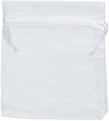 Riverer 100pcs 5.1x7.1 Inches Organza Jewelry Pouch Wedding Party Favor Gift Bag, Various Color, 13x18cm