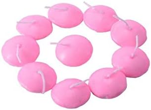 [20pcs]Waterproof Unscented Floating Candles, Small Tea Lights Decor Candles Wedding Home Bar Party Decorations - Pink