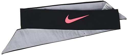 NIKE TENNIS HEADBAND (BLACK/WOLF GREY/HOT PUNCH, One Size)